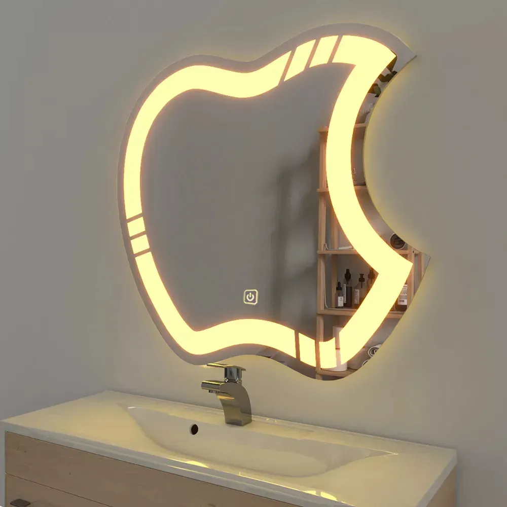 Artistic Apple LED Bathroom Mirror – A WallMantra Editorial