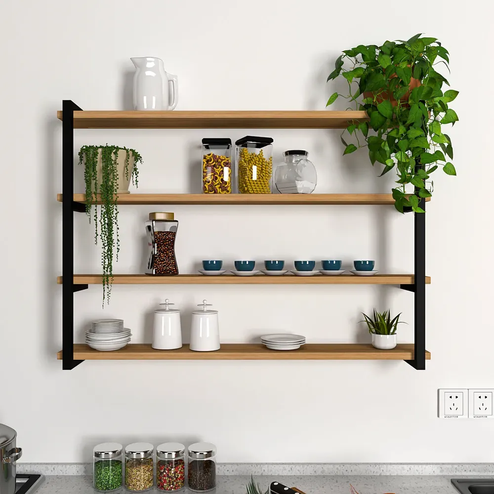 Elevate Your Interior with the Contemporary Design Backlit Wall Shelf from WallMantra