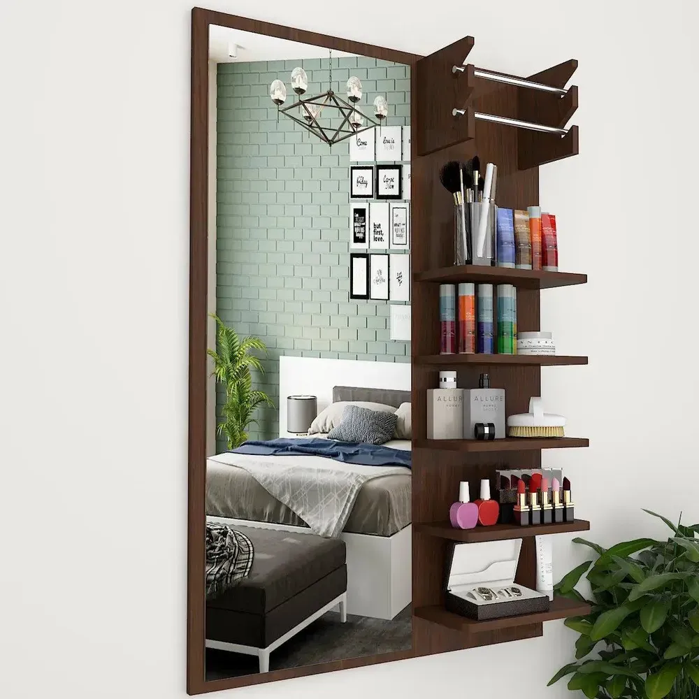 Beautiful Dressing Mirror in Walnut Finish for Indian Homes in 2026