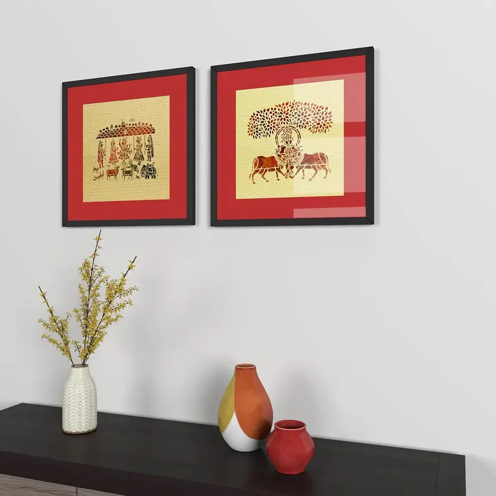 Madhubani Lord Krishna Wall Painting for Indian Homes in 2026