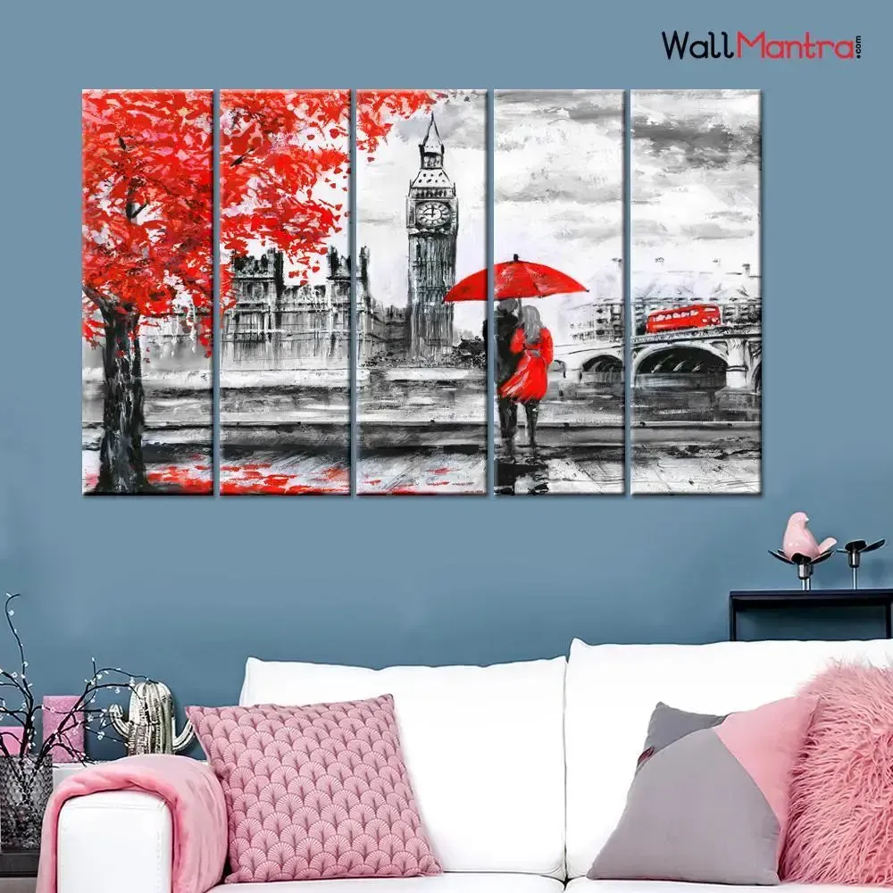 Romantic Black and White Wall Painting for Modern Indian Homes in 2026